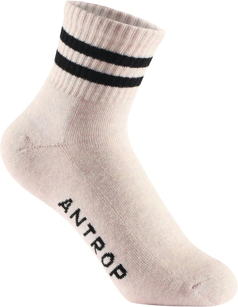ANT21T Antrop WoMen Quarter Crew Cotton Heel Tab Athletic Running Cushion Socks - Image 5